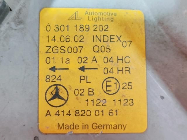 bontott MERCEDES-BENZ VANEO Fényszóró (Pozíciófüggetlen)