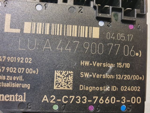 bontott MERCEDES-BENZ VITO Bal első Ajtó Vezérlőegység