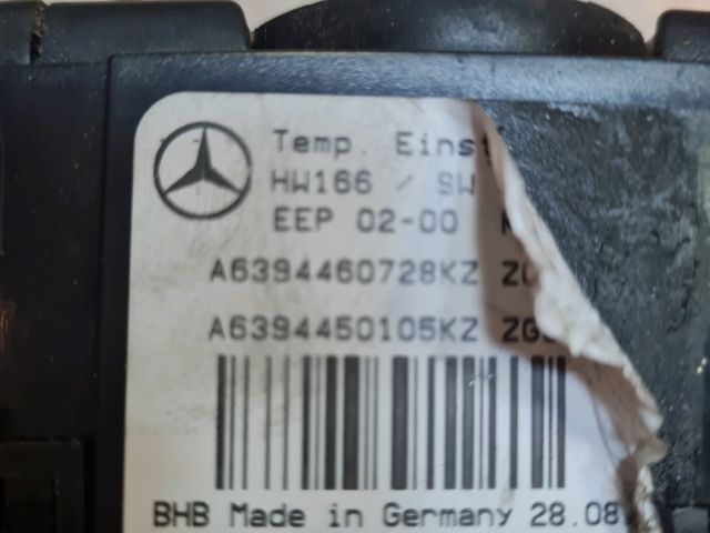 bontott MERCEDES-BENZ VITO Fűtéskapcsoló (manuális klímás)