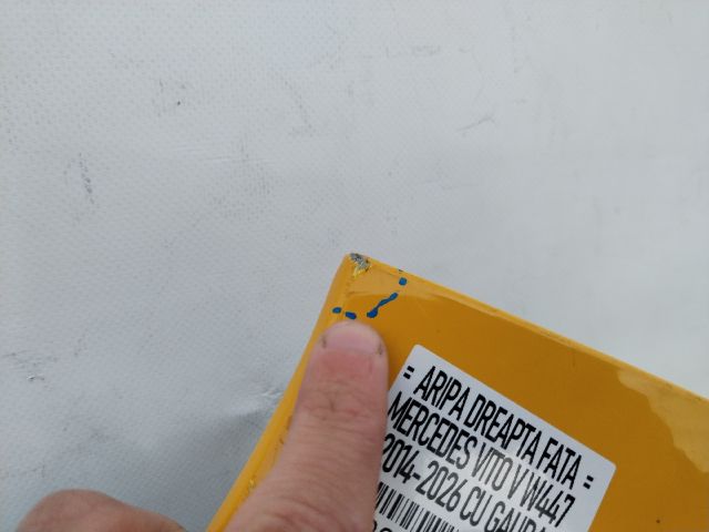 bontott MERCEDES-BENZ VITO Jobb első Sárvédő