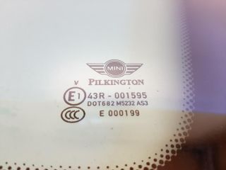 bontott MINI COUNTRYMAN Jobb C Oszlop Oldalablak Üveg