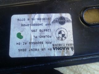 bontott MINI COUNTRYMAN Jobb első Ablakemelő Szerkezet (Elektromos)