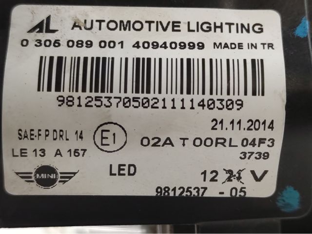 bontott MINI COUNTRYMAN Ködfényszóró (Pozíciófüggetlen)