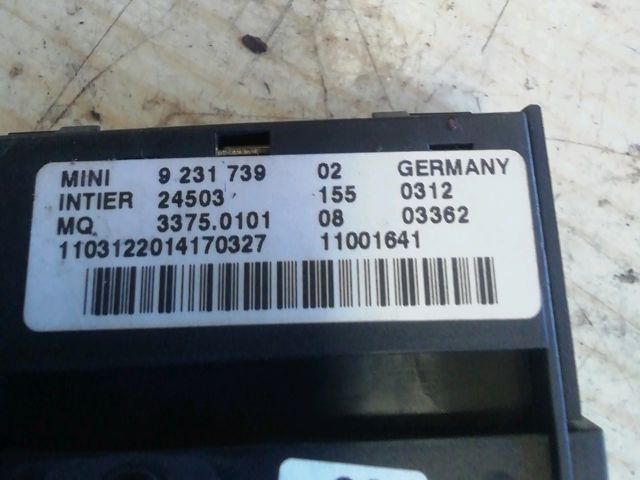 bontott MINI COUNTRYMAN Start / Stop Indító Gomb