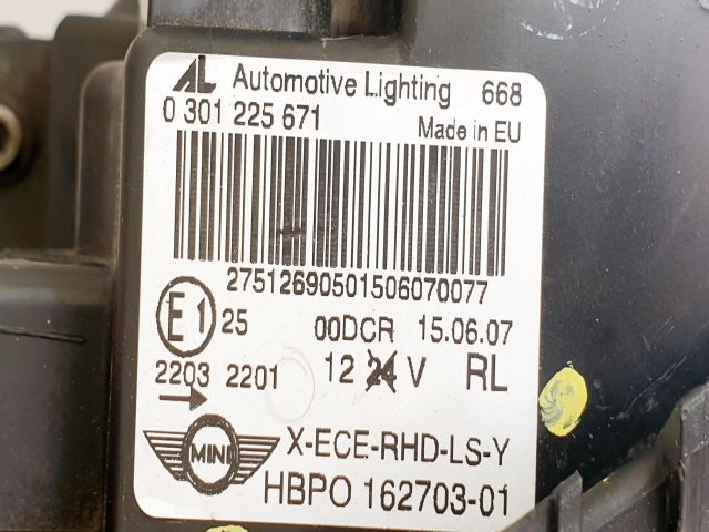 bontott MINI HATCHBACK Bal Fényszóró
