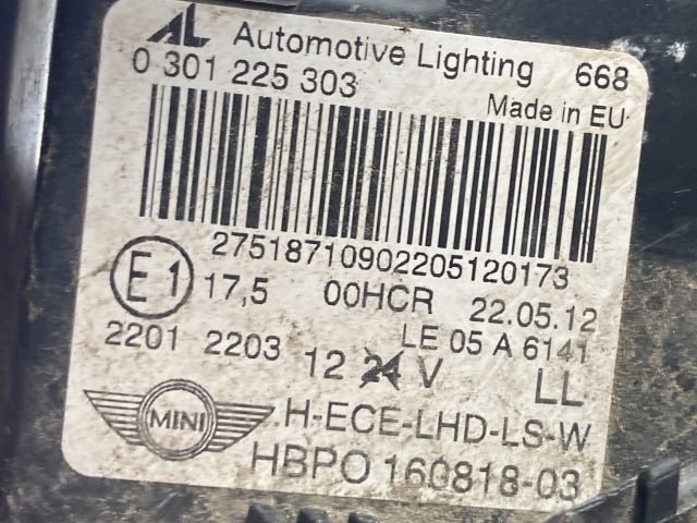 bontott MINI HATCHBACK Bal Fényszóró