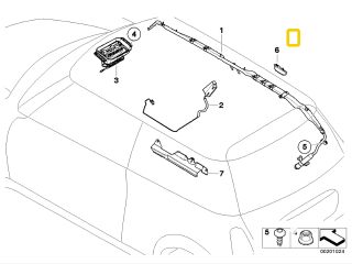 bontott MINI HATCHBACK Bal Függönylégzsák és Oldallégzsák