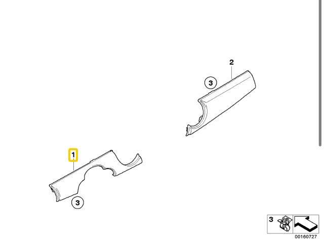 bontott MINI HATCHBACK Bal Műszerfal Díszléc