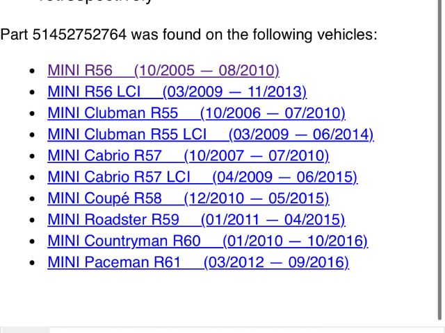 bontott MINI HATCHBACK Bal Szellőző