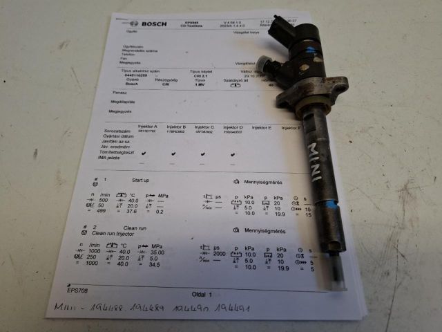 bontott MINI HATCHBACK Porlasztó (1 db)