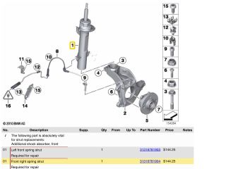 bontott MINI HATCHBACK Jobb első Lengéscsillapító