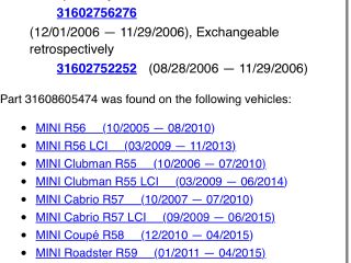 bontott MINI HATCHBACK Jobb Féltengely