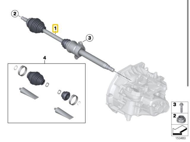 bontott MINI HATCHBACK Jobb Féltengely
