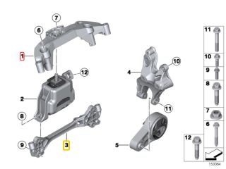 bontott MINI HATCHBACK Motor Tartó Bak (Pozíciófüggetlen)