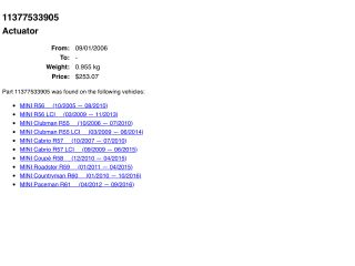 bontott MINI HATCHBACK Okoskerék Állító