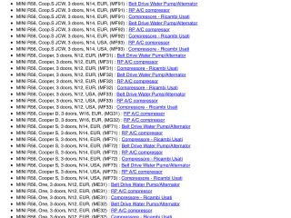 bontott MINI HATCHBACK Klímakompresszor