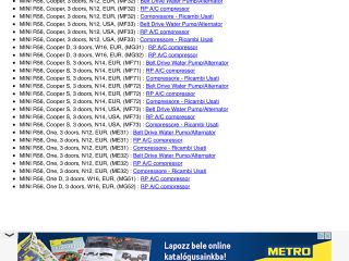 bontott MINI HATCHBACK Klímakompresszor