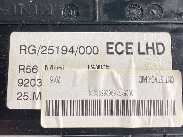 bontott MINI HATCHBACK Első Tároló Rekesz