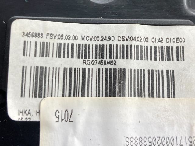 bontott MINI HATCHBACK Fűtéskapcsoló (digit klímás)