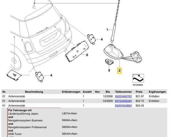 bontott MINI HATCHBACK GPS Antenna