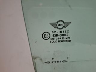 bontott MINI HATCHBACK Jobb első Ablak