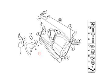 bontott MINI HATCHBACK Jobb Oldalkárpit (2-3 ajtóshoz hátra)