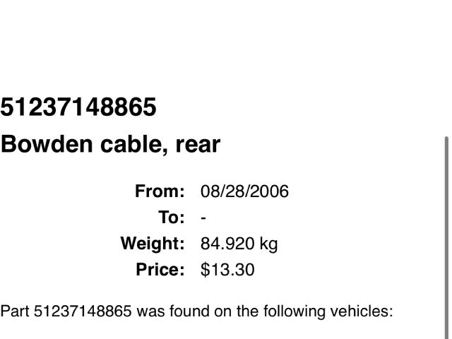 bontott MINI HATCHBACK Motorháztető Nyitó Bowden