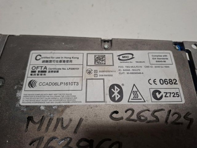 bontott MINI HATCHBACK Multimédia Vezérlő