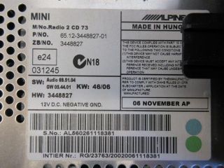 bontott MINI HATCHBACK Rádió / CD