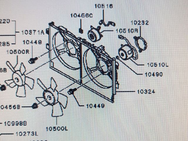 bontott MITSUBISHI ASX Hűtőventilátor