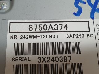 bontott MITSUBISHI ASX Navigációs Fejegység