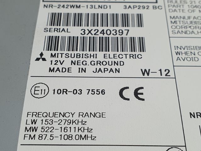 bontott MITSUBISHI ASX Navigációs Fejegység