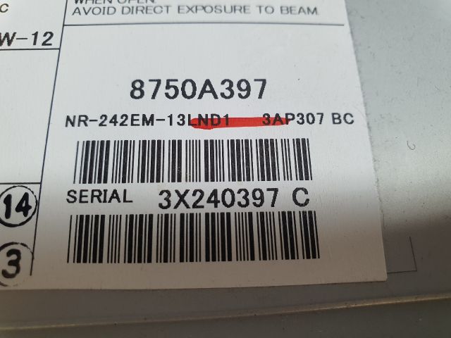 bontott MITSUBISHI ASX Navigációs Fejegység