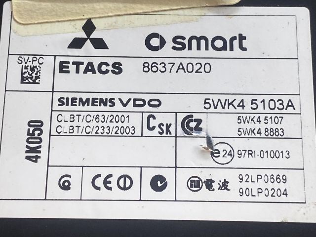 bontott MITSUBISHI COLT Biztosítéktábla Doboz