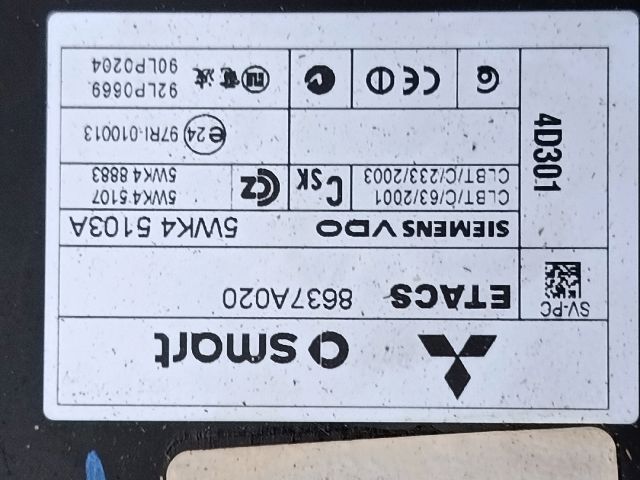 bontott MITSUBISHI COLT Biztosítéktábla Utastér