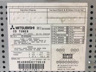 bontott MITSUBISHI COLT Rádió / CD
