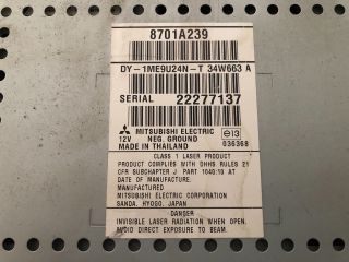 bontott MITSUBISHI COLT Rádió / CD