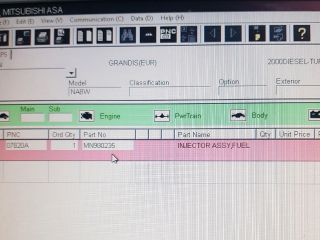 bontott MITSUBISHI GRANDIS Porlasztó (1 db)
