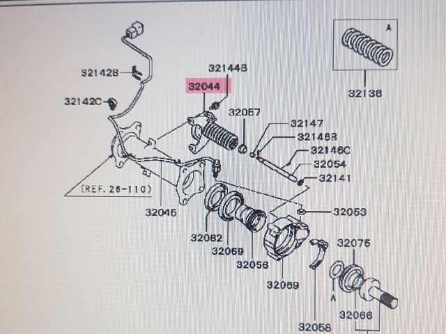 bontott MITSUBISHI L 200 Első Differenciálmű