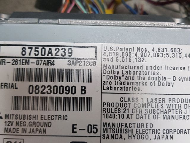 bontott MITSUBISHI L 200 Navigációs Fejegység