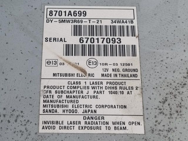 bontott MITSUBISHI L200 Navigációs Fejegység