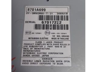 bontott MITSUBISHI L200 Rádió / CD