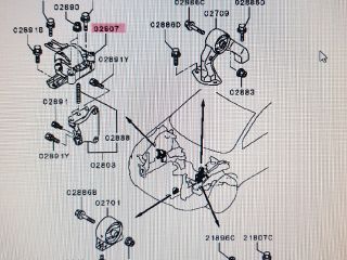 bontott MITSUBISHI LANCER Motor Tartó Bak Jobb