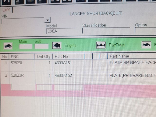 bontott MITSUBISHI LANCER Fék Porvédő Lemez (Pozíciófüggetlen)