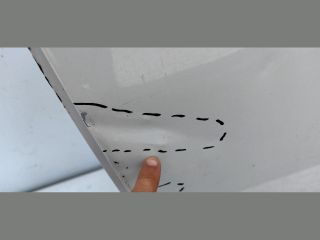 bontott MITSUBISHI OUTLANDER Bal hátsó Ajtó (Üres lemez)