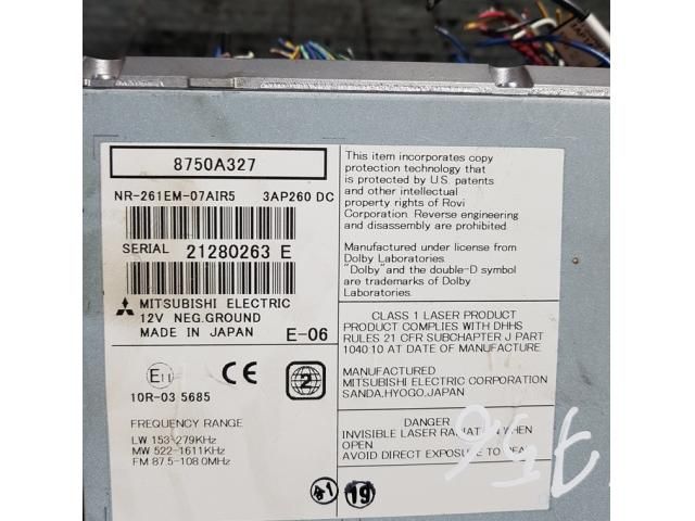 bontott MITSUBISHI OUTLANDER Navigációs Fejegység