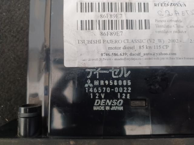 bontott MITSUBISHI PAJERO Fűtéskapcsoló