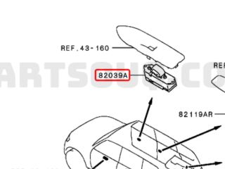 bontott MITSUBISHI PAJERO Jobb első Ablakemelő Kapcsoló