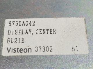 bontott MITSUBISHI PAJERO Multifunkciós Kijelző