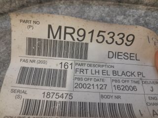 bontott MITSUBISHI SPACE STAR Bal első Ajtó Kárpit